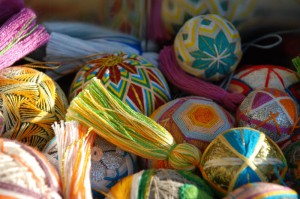 Assorted temari balls