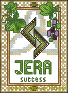 Jera rune free cross stitch pattern