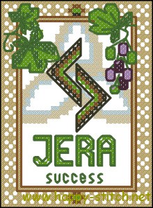 Jera rune free cross stitch pattern