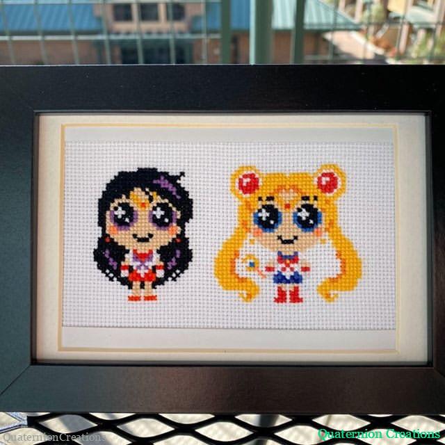 Chibi Sailor Moon cross stitch pattern