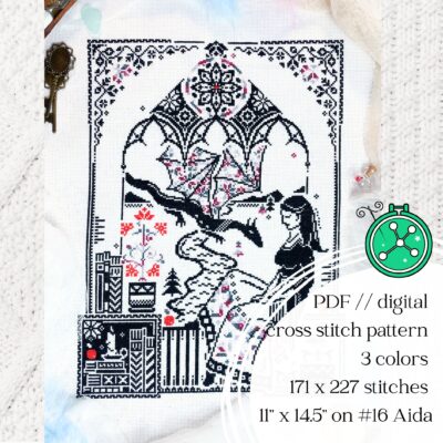 The Dragon Whisperer cross stitch pattern