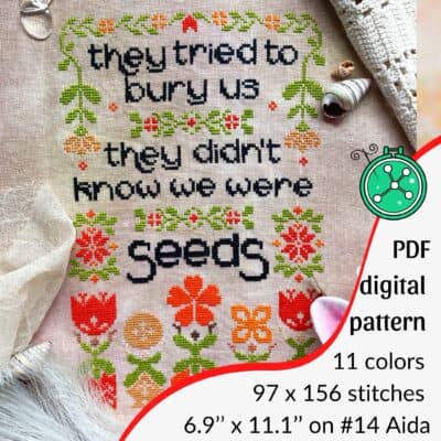 The Seeds cross stitch pattern