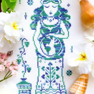 Gaia, Goddess of the Earth cross stitch pattern