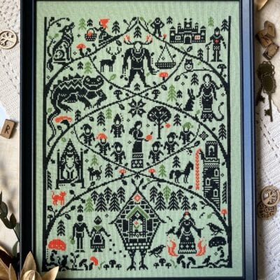 Forest Fairytale cross stitch pattern