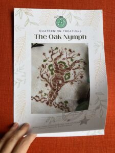 Oak Nymph cross stitch pattern