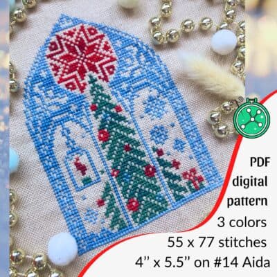 Glimpse of Christmas cross stitch pattern