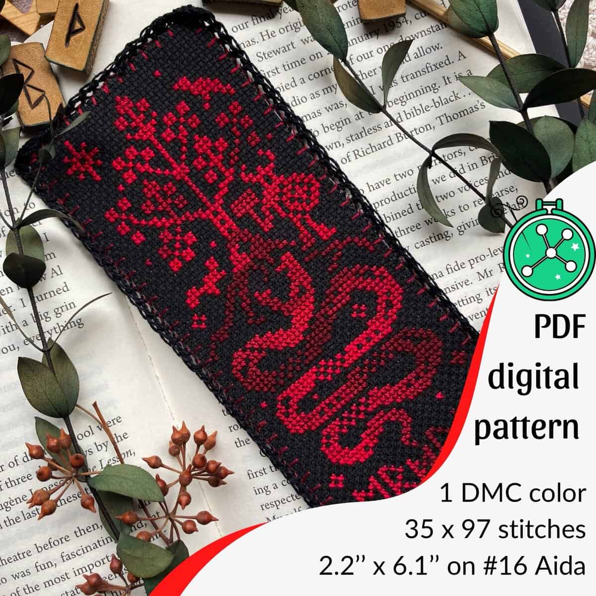 Midgard Serpent (Jormungandr) cross stitch pattern