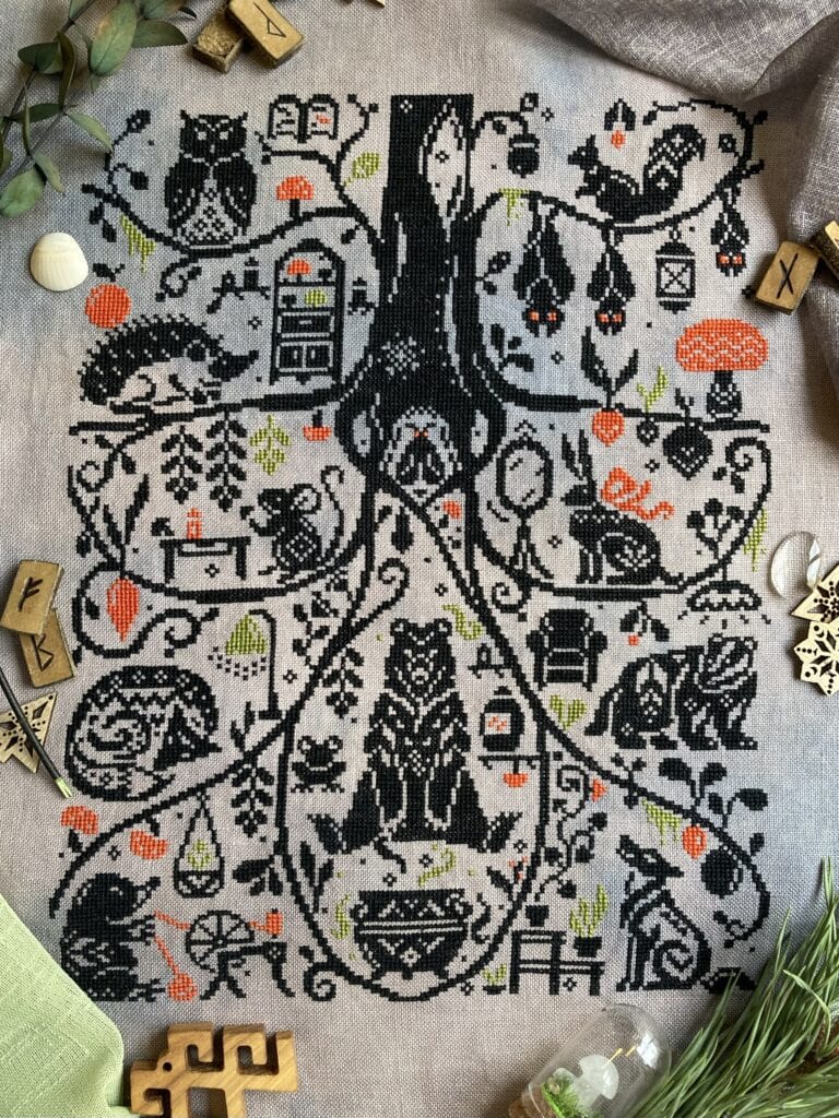 Burrow Tales cross stitch pattern