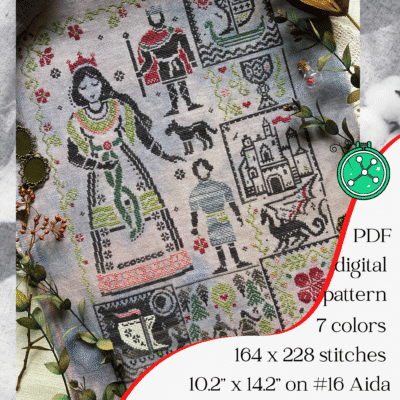 Isolde cross stitch pattern