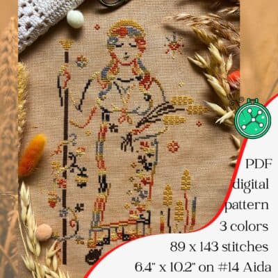 Demeter cross stitch pattern
