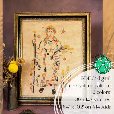 Demeter cross stitch pattern