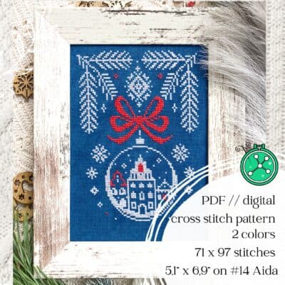 Nordic Yuletide cross stitch pattern