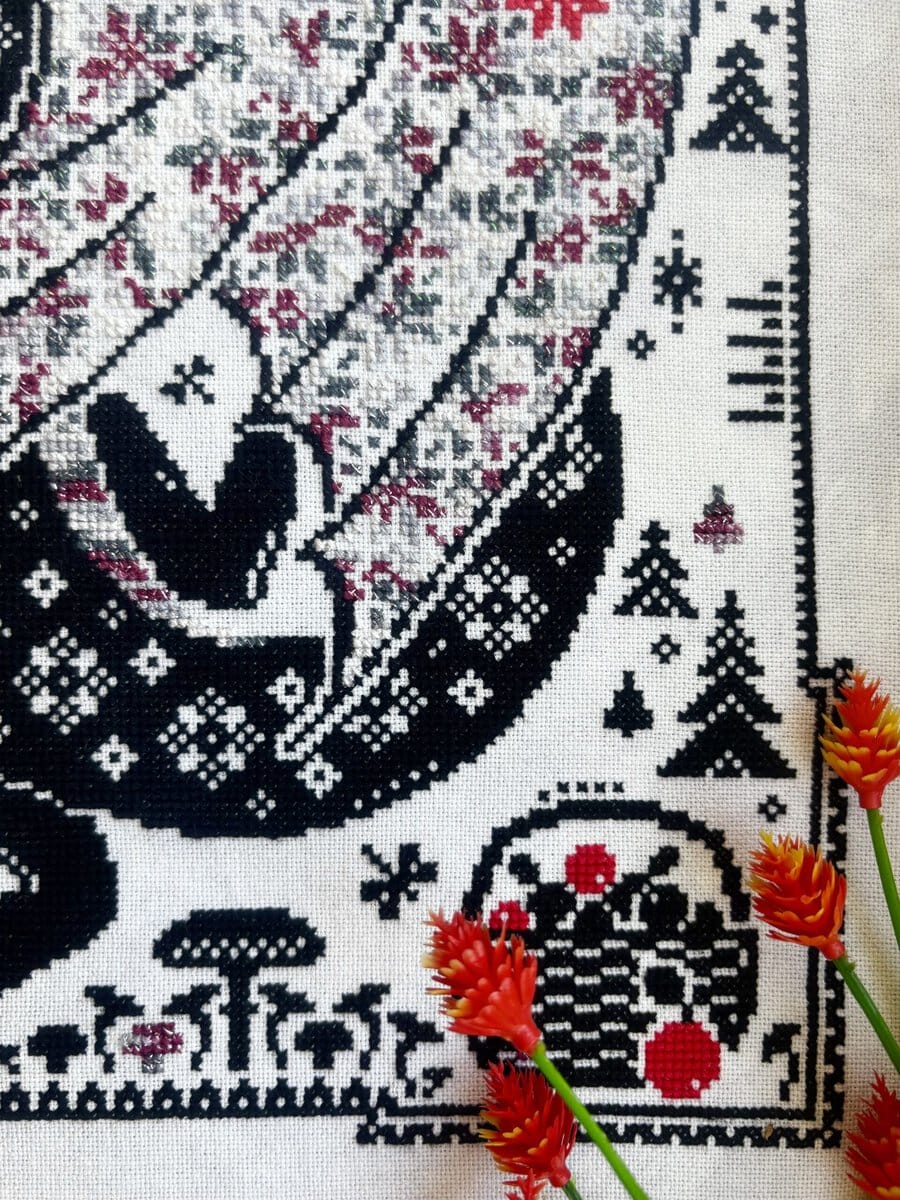 In Our Dreams We Are Dancing - a dragon cross stitch pattern - Image 3