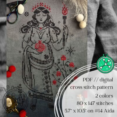 Persephone cross stitch chart