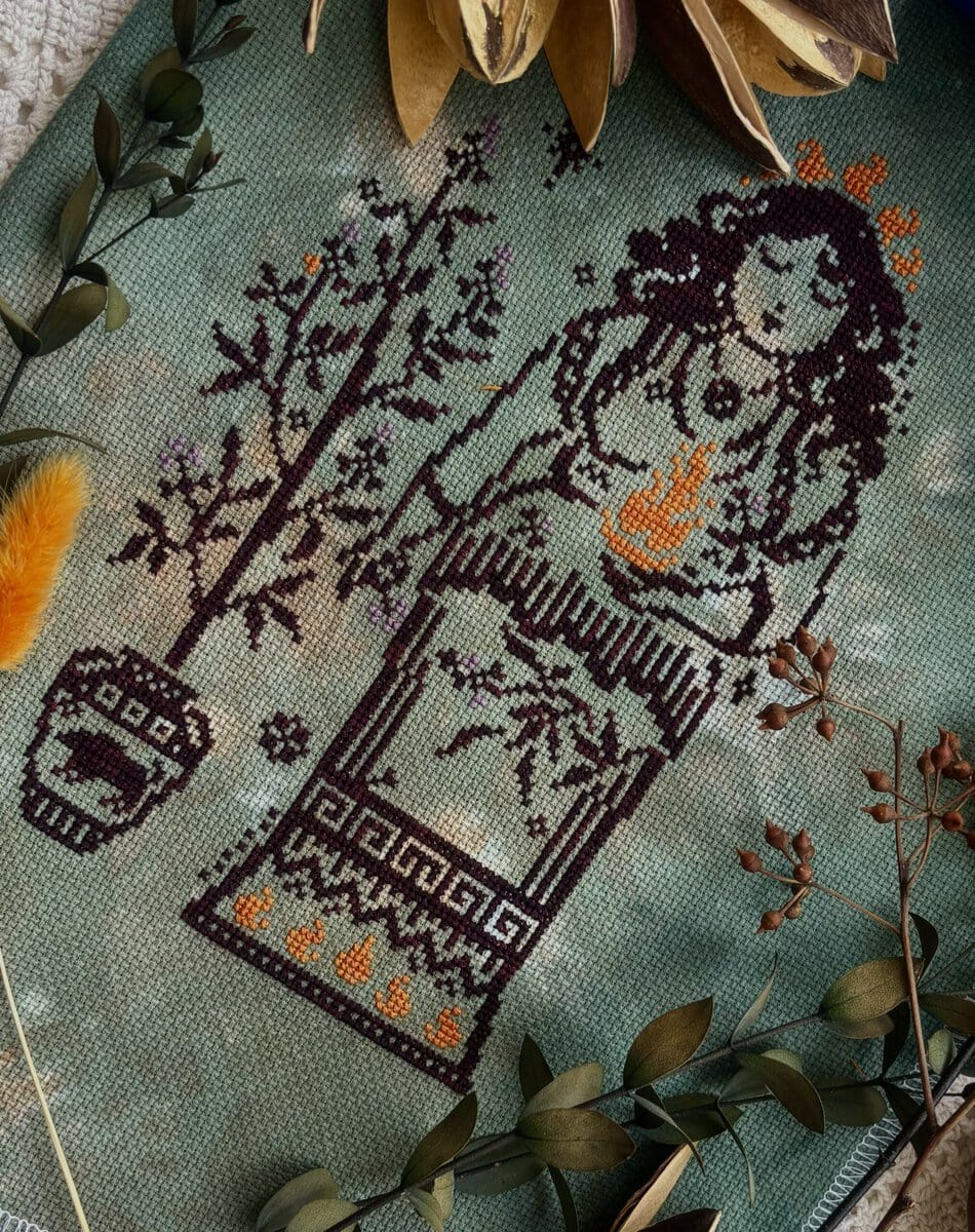 Goddess Hestia Cross Stitch Pattern